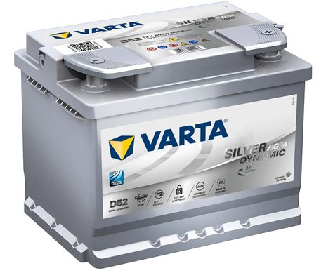 AGM VRLA 12V 60A Silver Dynamic AGM VARTA 242x175x190