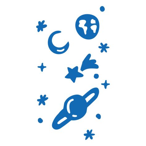 Design Png E Svg De Planetas E Estrelas Planas Para Camisetas