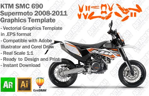 Ktm Smc Supemoto Enduro Graphics Template