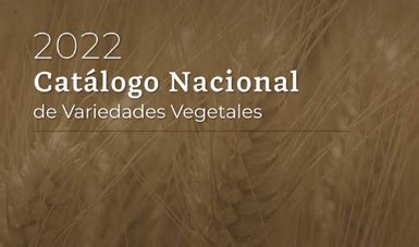 Catálogo Nacional de Variedades Vegetales 2022 Servicio Nacional de