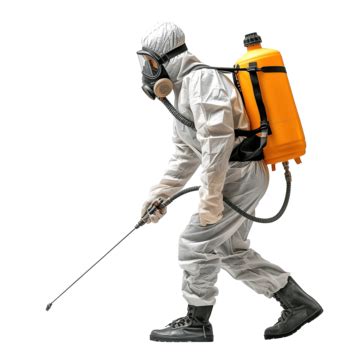 Pest Control Exterminator Worker Spraying Pest Control Man Male PNG