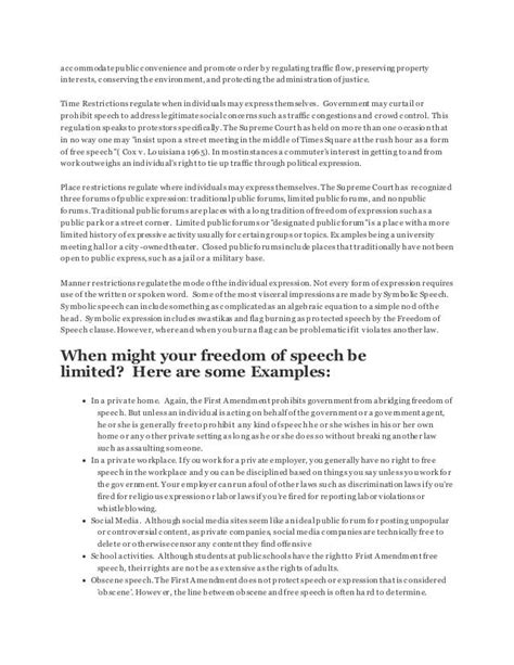 First Amendment Right To Free Speech Campaigning With Respect