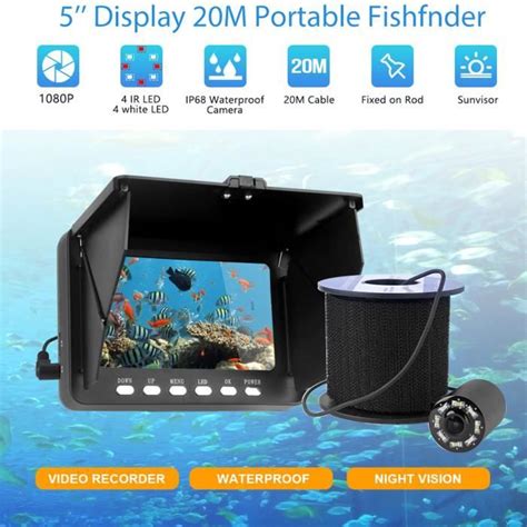 Duo D Tecteur De Poisson De Profondeur Portable Sondeur Pour La P Che