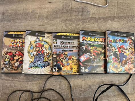 Gamecube With Super Smash Bros Melee Mario Kart And More