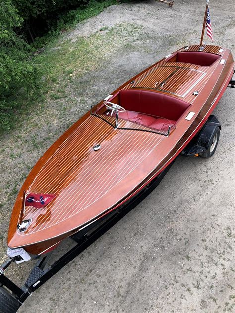 1951 19 Chris Craft Racing Runabout SOLD Classic Wooden Boats For