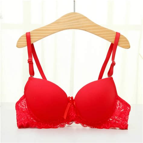 Wireless Bras For Women Deep V Low Cut Women Sexy Push Up Bra Thick Padded Bras For Women