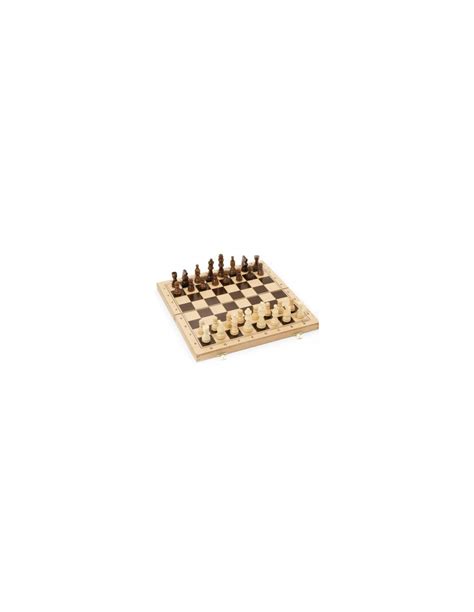 JEUX D ECHECS COFFRET PLIANT EN BOIS JEUJURA