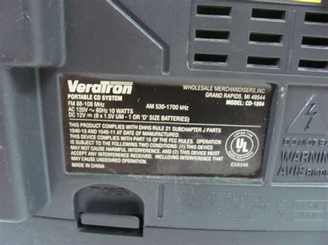 Veratron Cd 1894 Stereo Vintage Disc Player And Cassette Ebay