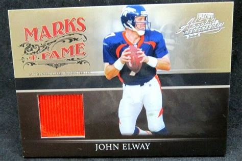 John Elway 2006 Absolute Memorabilia Marks Of Fame GU Patch 150