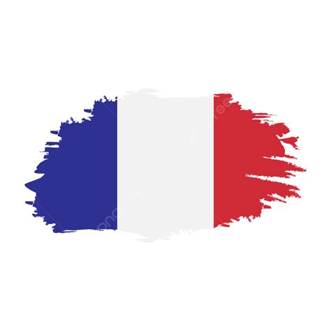 France National Flag Design Vector Image With Transparent Background