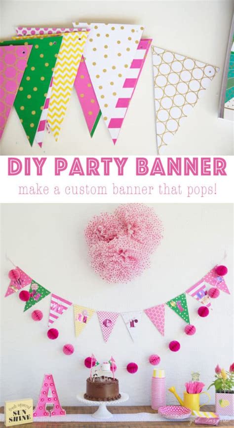 DIY Party Banner - girl. Inspired.