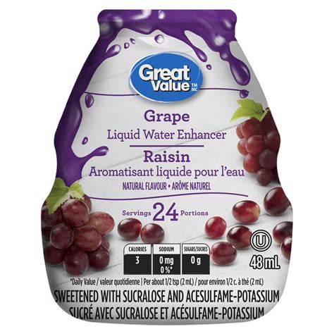 Great Value Grape Liquid Water Enhancer Walmart Canada