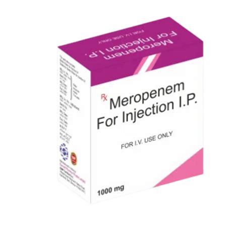 Meropenem Powder Injection For Iv Use Only Recommended For As Per