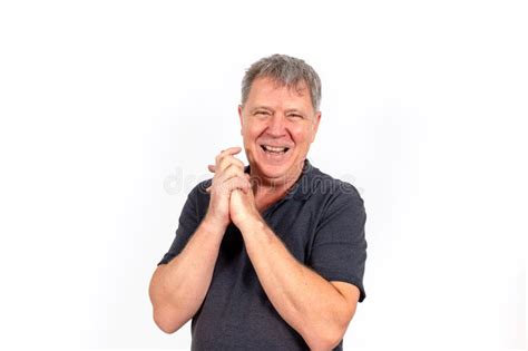 Happy Handsome Mature Man Stock Image Image Of Smiling