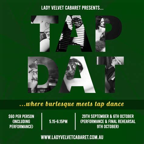 lvc presentstap dat tap lesque mini  lady velvet cabaret