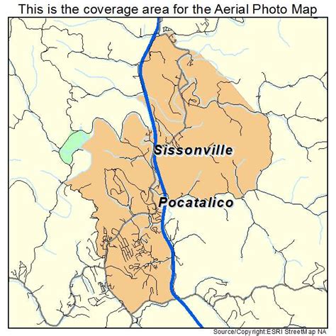 Aerial Photography Map of Sissonville, WV West Virginia