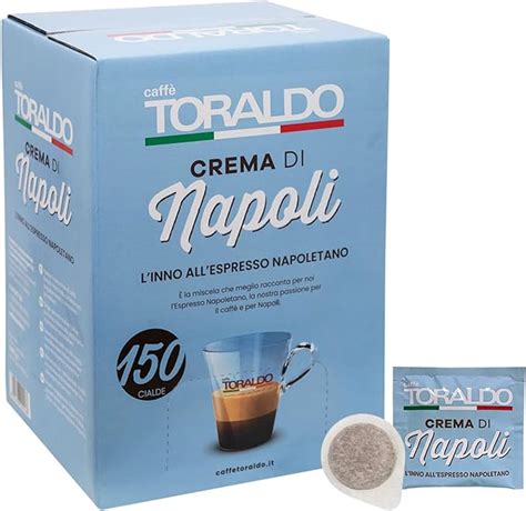 Cialde Caffè Toraldo miscela Crema di Napoli ESE 44 mm 150 Unità