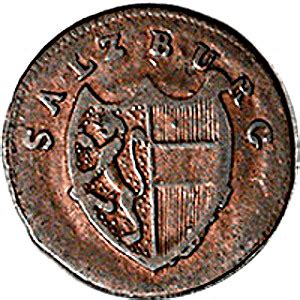 1 Pfenning Hieronymus Von Colloredo Bishopric Of Salzburg Numista