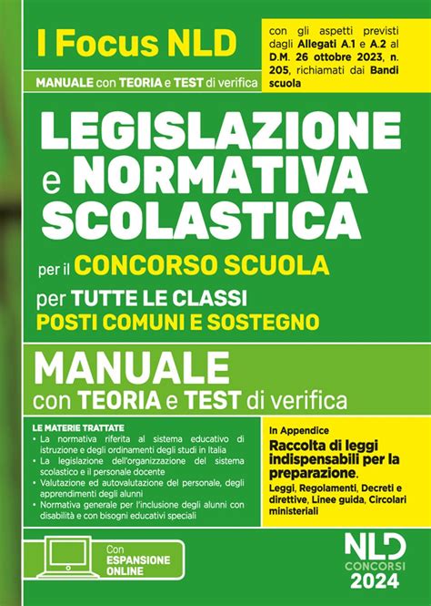 Amazon It Normativa Scolastica Per Il Concorso Scuola Manuale Per