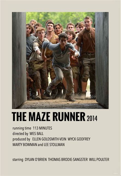 The Maze Runner By Millie Film Posters Minimalist Movie Posters