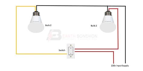 2 Lights 1 Switch Wiring Earth Bondhon