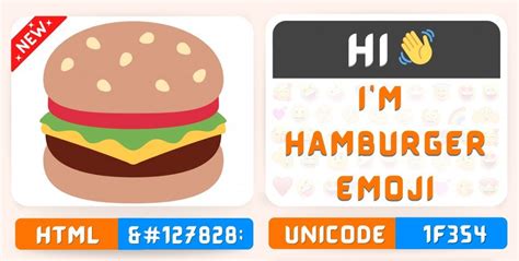 Hamburger Emoji Copy Paste, Meaning | Unicode