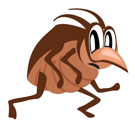 Bed bug. Funny cartoon isolated illustration 46285515 Vector Art at ...