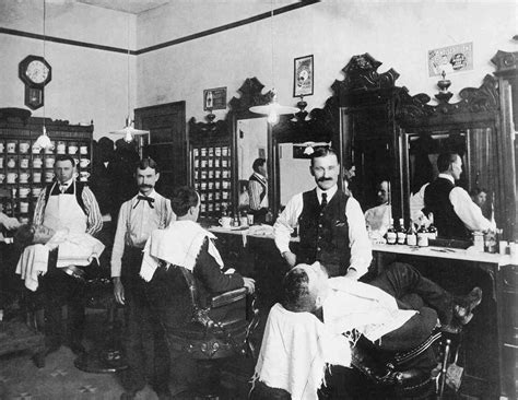 A Common Kansas Barber Shop In 1900