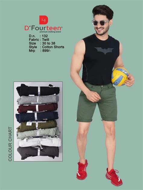 Solid Regular Fit Men S Cotton Shorts At Rs 899 Piece In Ahmedabad ID