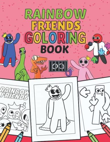 Rainbow Friends Coloring Book: Relaxing and Simple Coloring Pages of ...