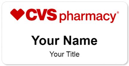 CVS Name Tags - NameBadge.com