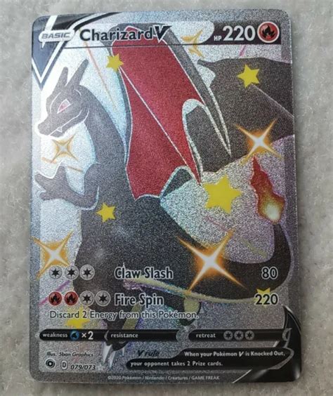 POKEMON CHAMPIONS PATH Secret Rare Shiny Charizard V Card 079 073 Pack