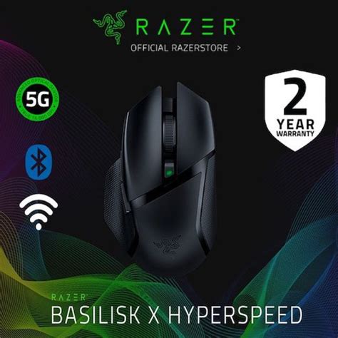 เมาส์เกมมิ่ง Razer Gaming Mouse Basilisk X Hyperspeed Black Shopee