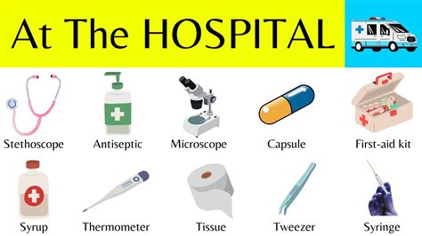 At The Hospital English Vocabulary Youtube