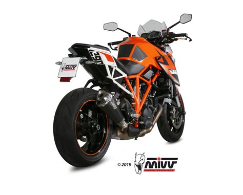 Mivv Slip On Delta Race Black Standard Exhaust For Ktm Superduke