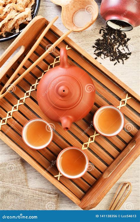 Chinese Tea Ceremony Stock Photo Image Of Bamboo Brown 141138356