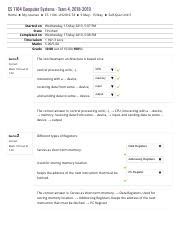 CS1104 Self Quiz Unit 5 Pdf CS 1104 Computer Systems Term 4 2018