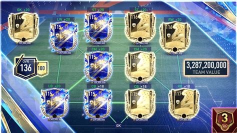 3 3 BILLION 136 OVR TEAM UPGRADE VSA 3 TOTY PRIME ICONS CLAIMED