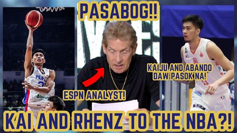 Confirmed Kai Sotto At Rhenz Abando Sa Nba Next Year Nba Espn Analyst