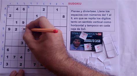 1 Cómo Resolver Un Sudoku Nivel Muy FÁcil Youtube