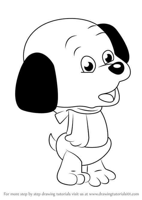 How To Draw Whopper From Pound Puppies Pound Puppies Step By Step