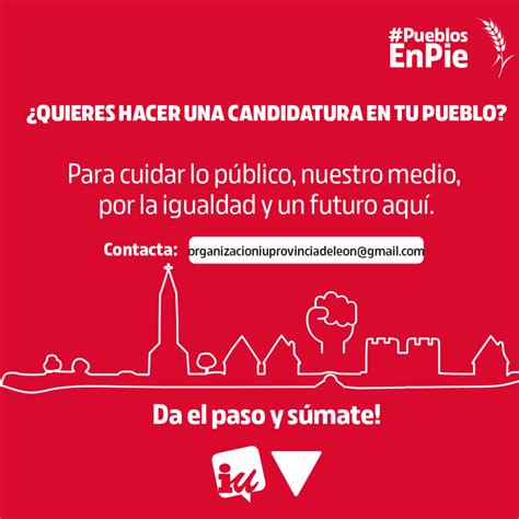 IU lanza una campaña para presentar candidaturas en municipios de León