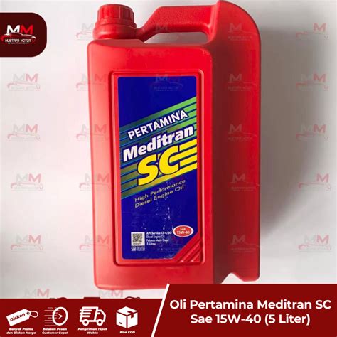 Jual Oli Pertamina Meditran SC Sae 15W 40 5 Liter Shopee Indonesia