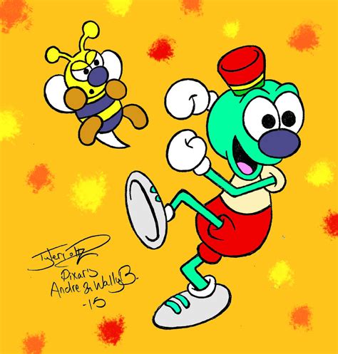 Andre and Wally B. (Pixar Tribute) by Voltz-of-Lightning on DeviantArt