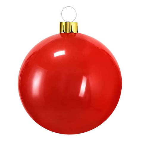 Mega Grote Decoratie Kerstbal 45 Cm Rood Opblaasbaar Bestellen