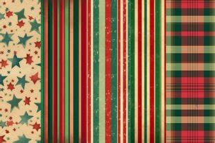 Vintage Christmas Digital Papers Graphic By Bonadesigns Creative Fabrica