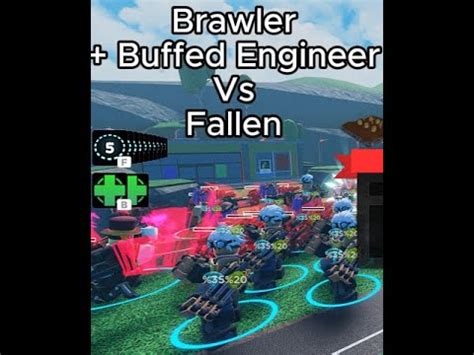 Fallen With Brawler And Buffed Engineer Tower Defense Simulator Youtube