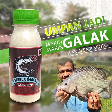 Jual Umpan Ikan Mas Nilem Patin Nila Pengumpul Ikan Serbuk Radek