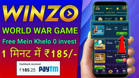 Winzo World War Game Free Mein Khelo Invest Winzo