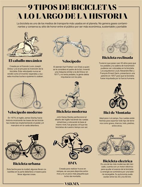 Tipos De Bicicleta A Lo Largo De La Historia